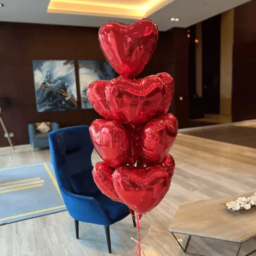 19" Foil Balloons Heart Red