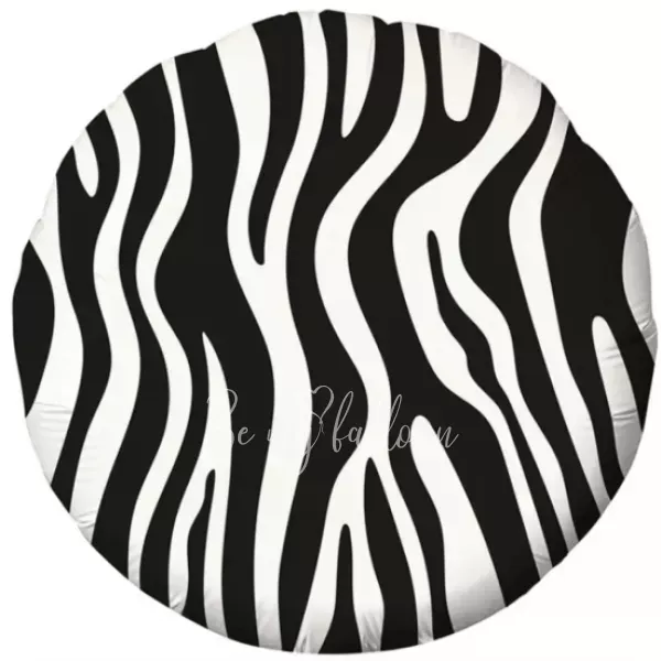 18" Helium foil Zebra Pattern balloon