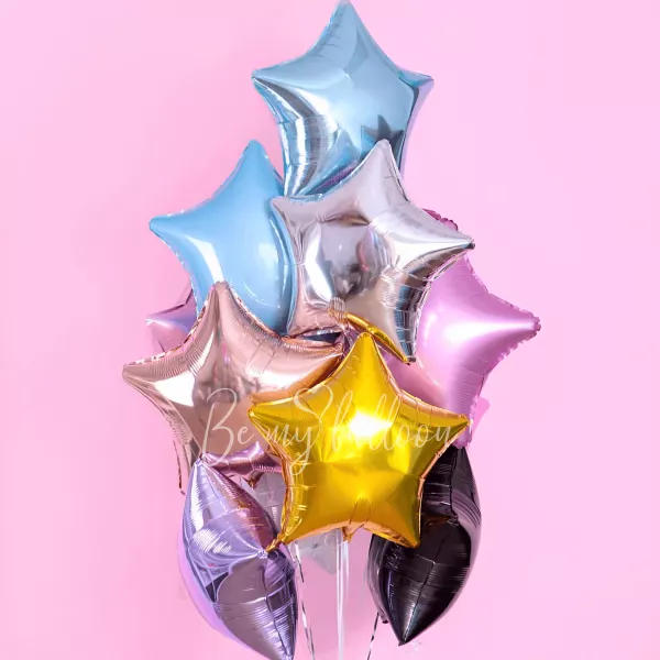 Rainbow Stars! Balloon bouquet