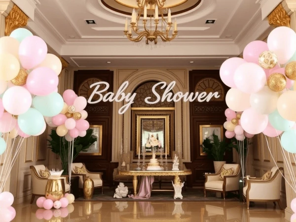 Креативные идеи оформления воздушными шарами для Baby Shower в Дубае