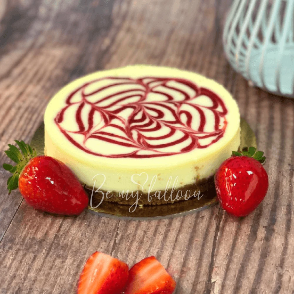 Baked Strawberry Cheesecake