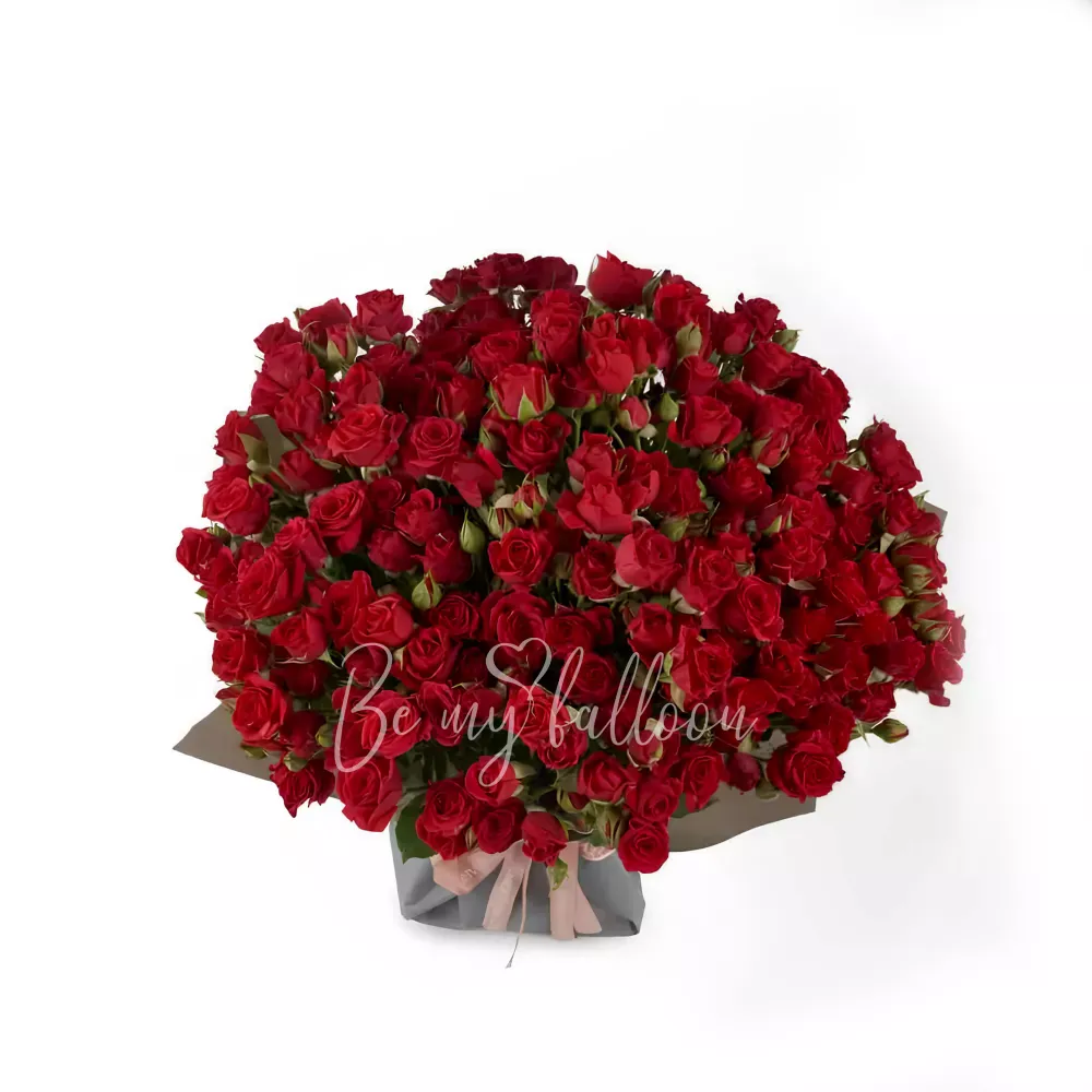Red Rose Spray Bouquet Superb x Darcey