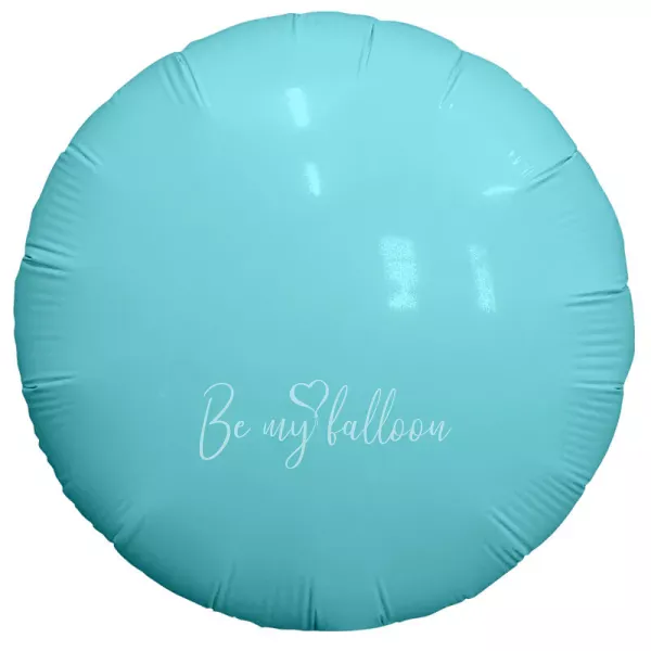 18" Aquamarine round foil shape 