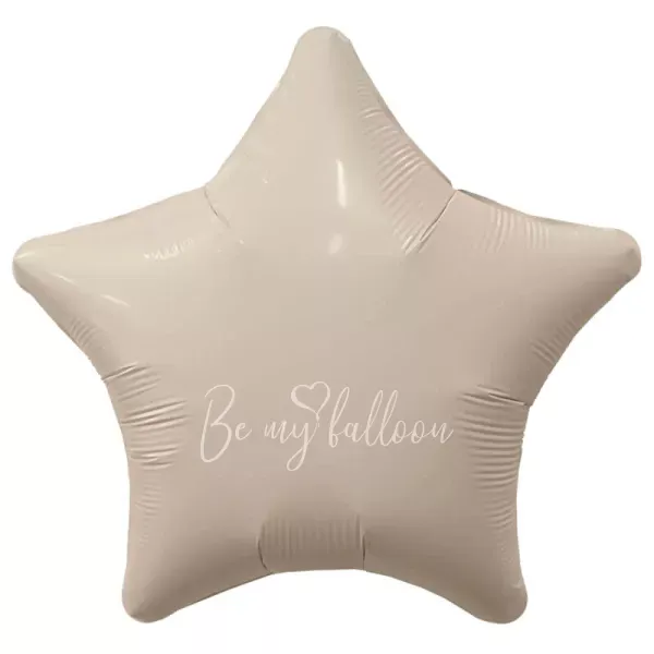 18" Cream star foil shape 