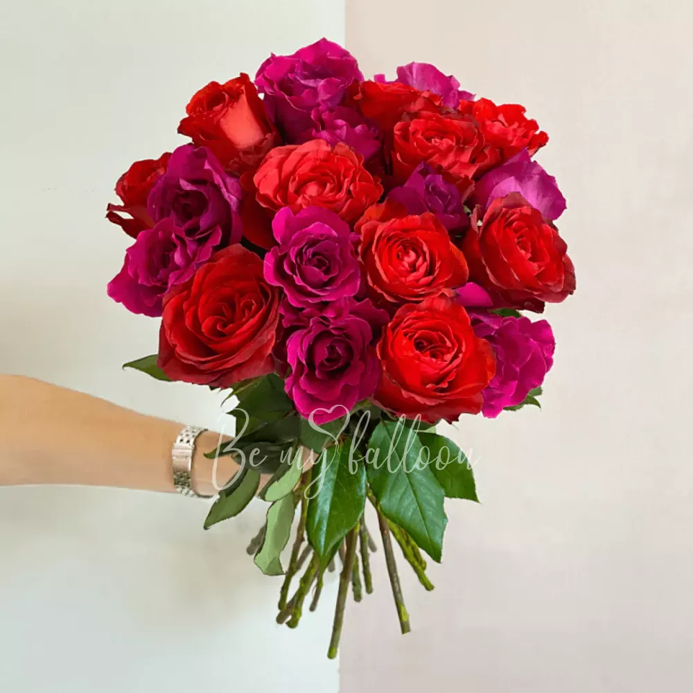 20 Mix Red/Pink Premium Roses