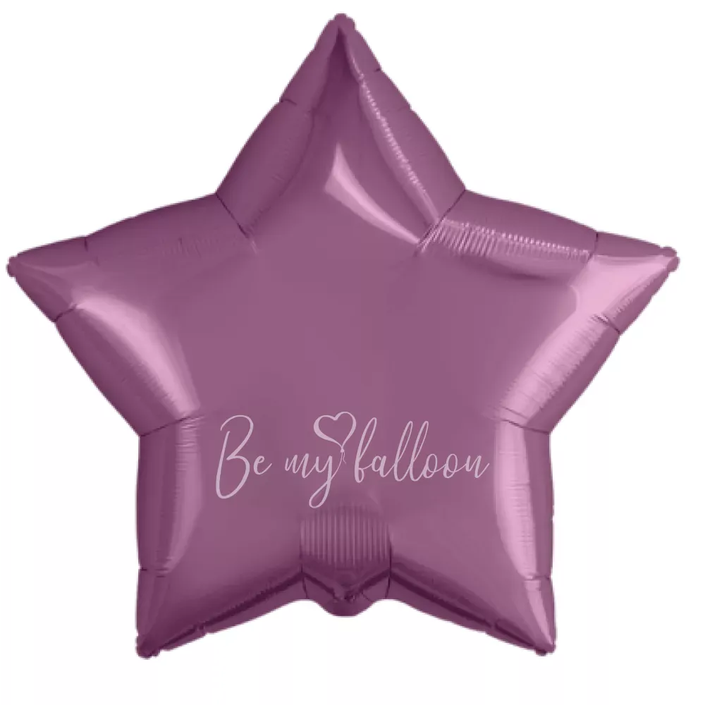 19" Helium foil gloss Violet Star balloon