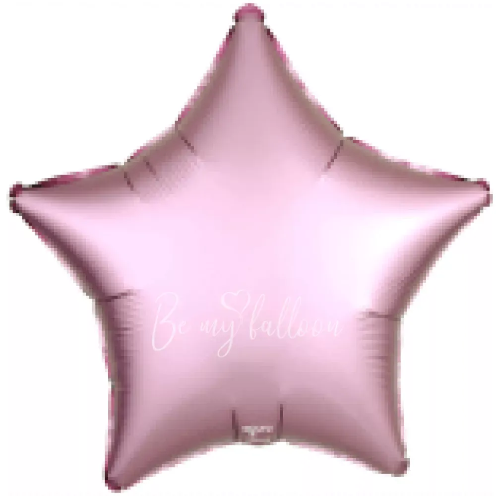 21" Helium foil satin Pink Star balloon