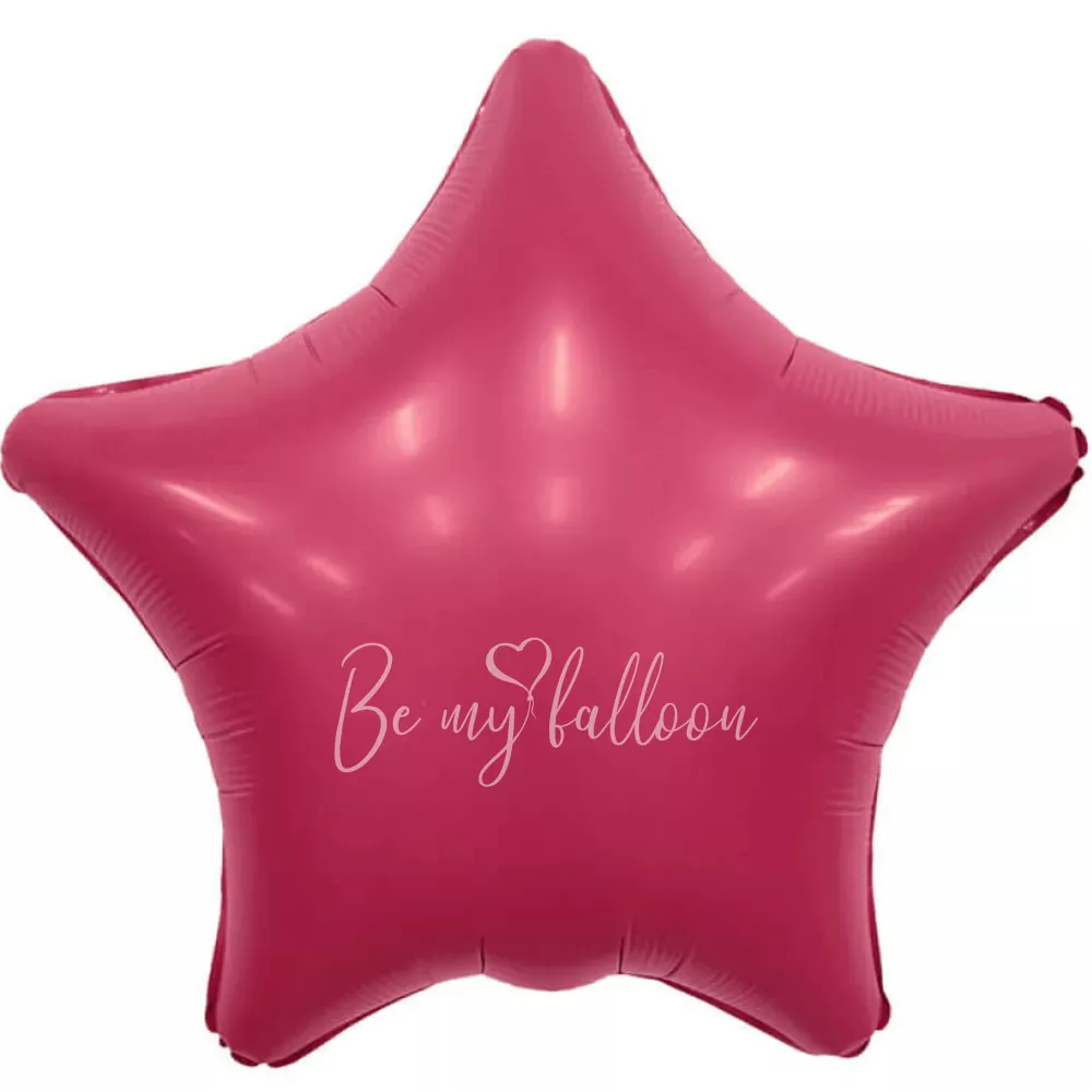 18" Viva Magenta star foil shape 