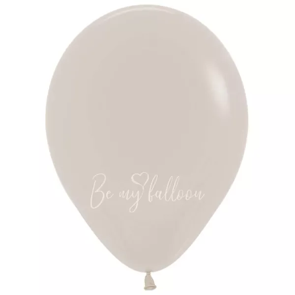 12" Helium fashion White Sand 071 plain balloon