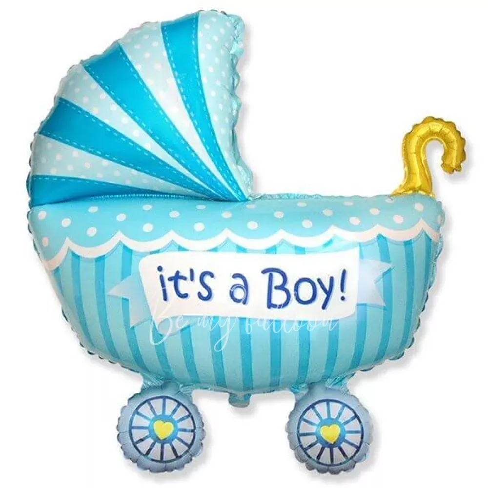 36" Helium foil Baby buggy boy balloon