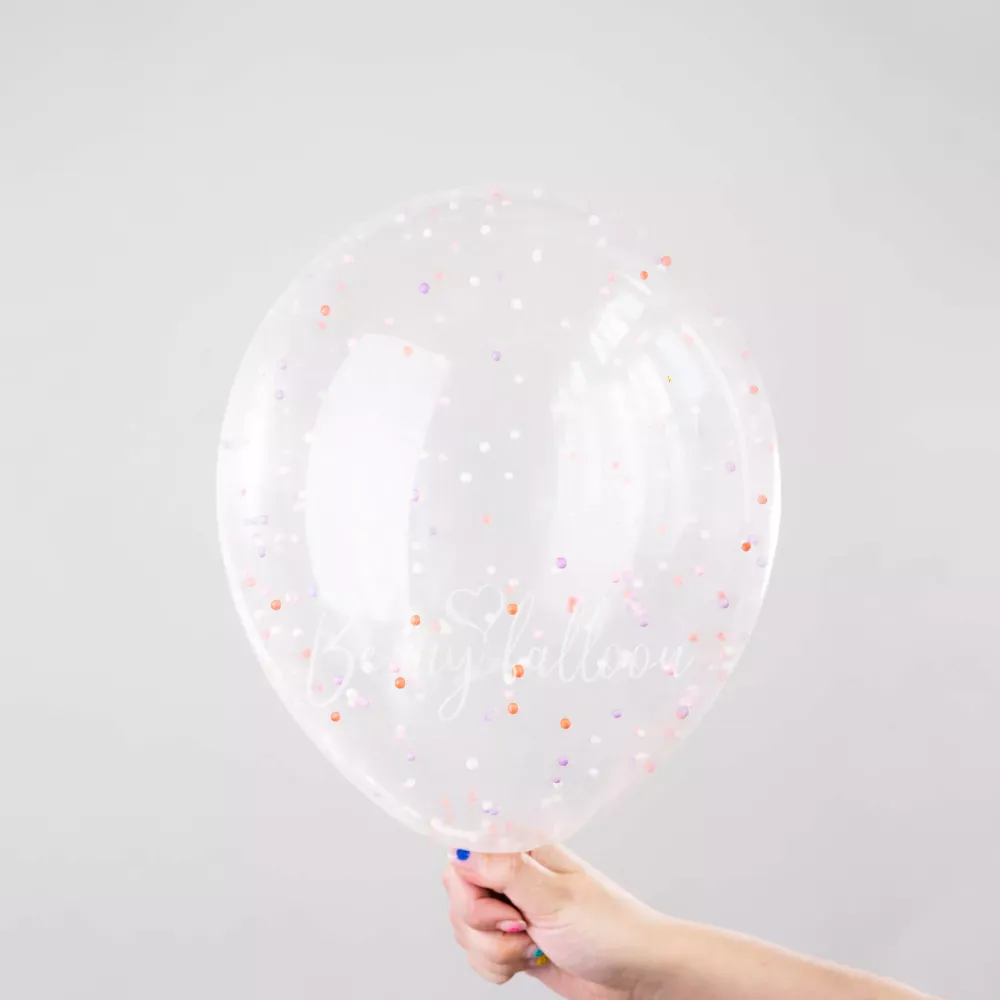 12" Helium latex Macaron Drops Confetti Balloon 
