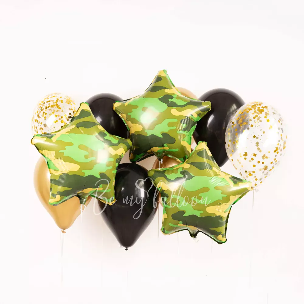 Military star Balloon Bouquet