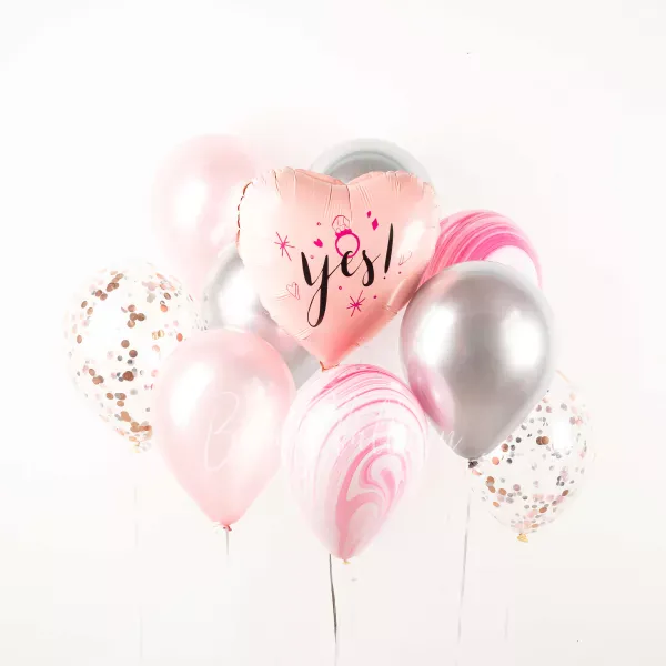 She said Yes! Balloon Bouquet