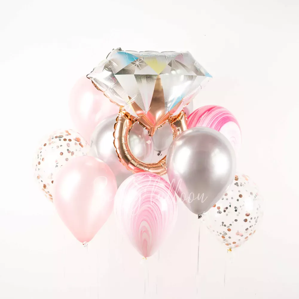 Diamond Ring! Balloon Bouquet