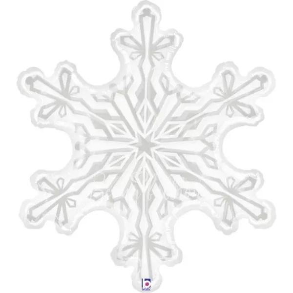 38" Helium foil Snowflake balloon