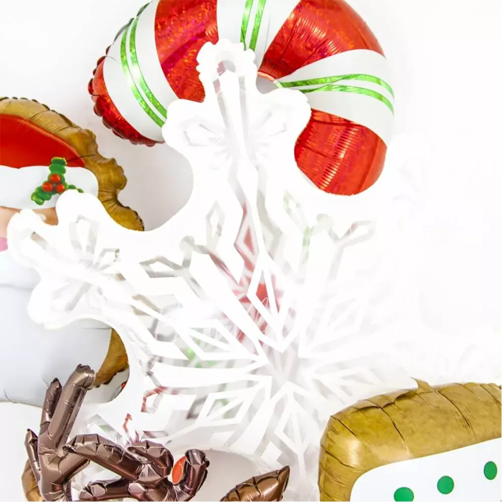 38" Шар из фольги Снежинка