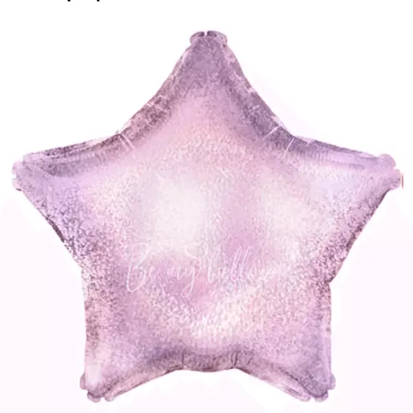 18" Helium foil gloss Holographic Pink balloon