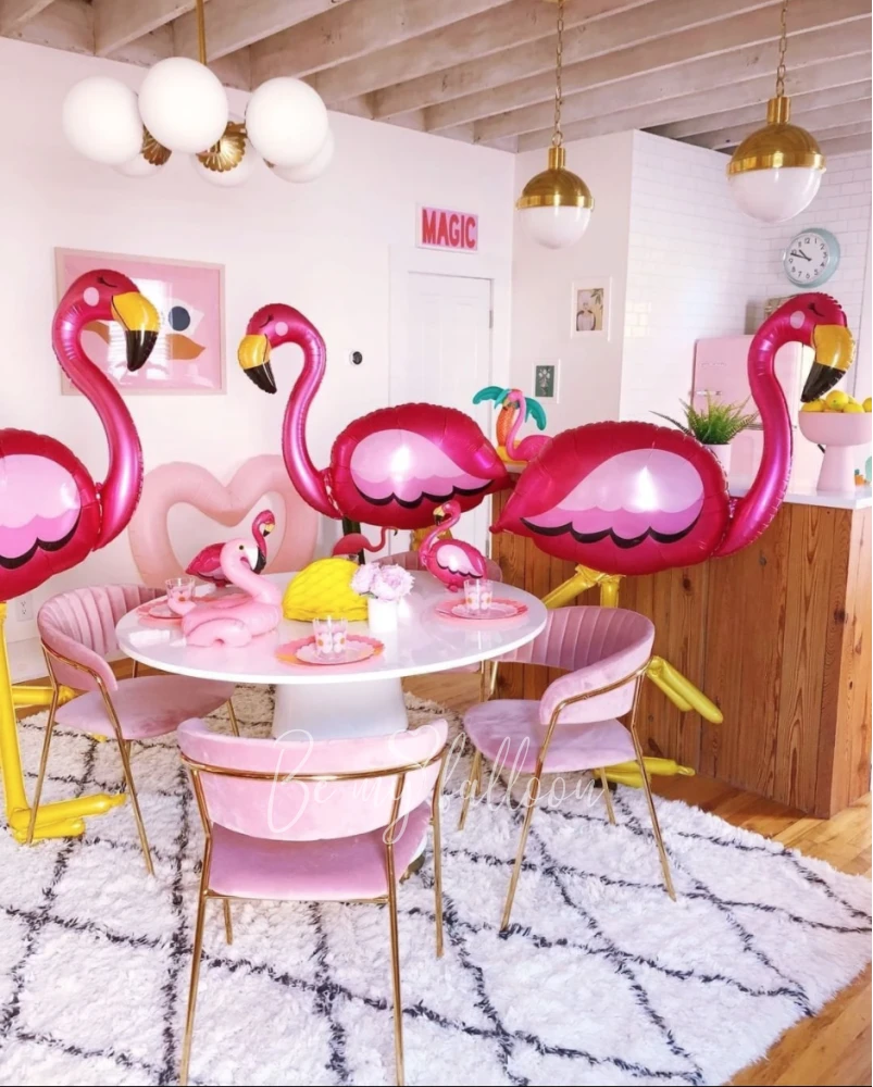 86x172cm Air-filled foil Flamingo air walker balloon
