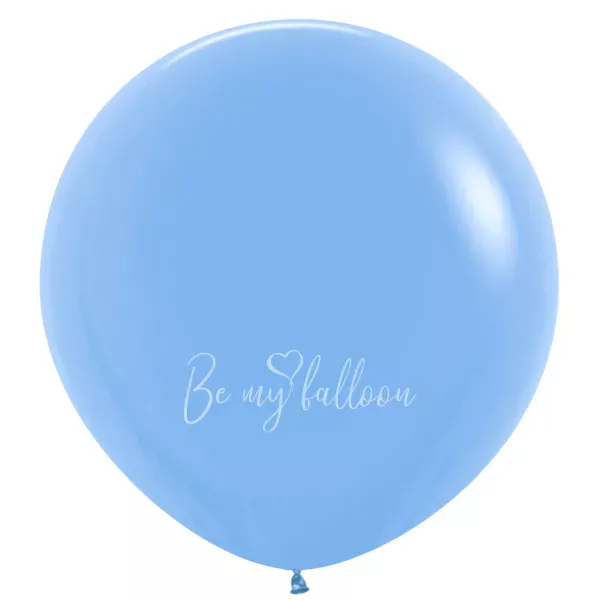 36" Helium fashion light blue 040 plain balloon
