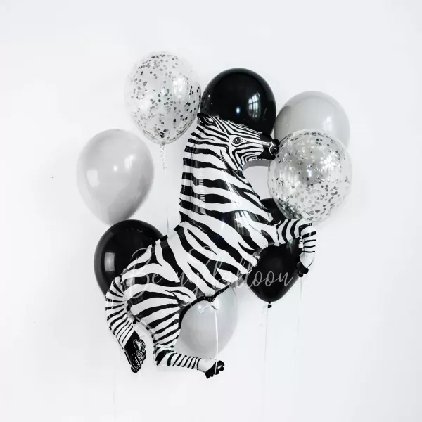 Zebra Balloon Bouquet