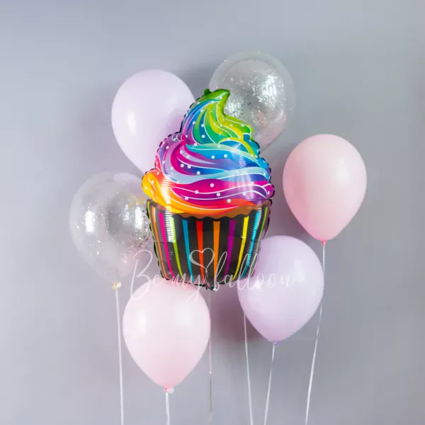 A Sweet Cupcake! Balloon bouquet