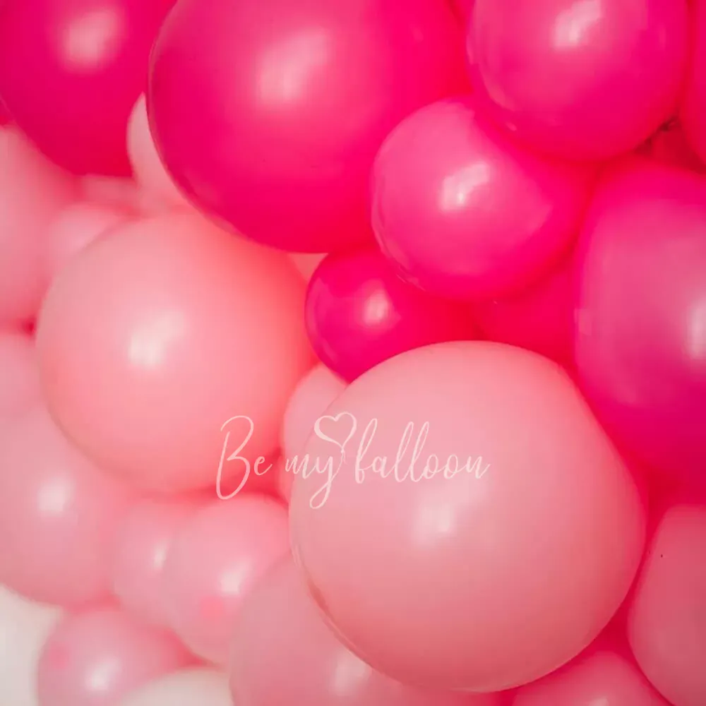 Bright Valentines Heart organic balloon garland 