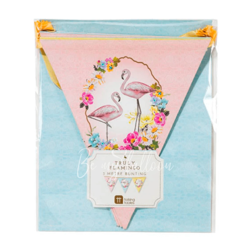 Flamingo bunting