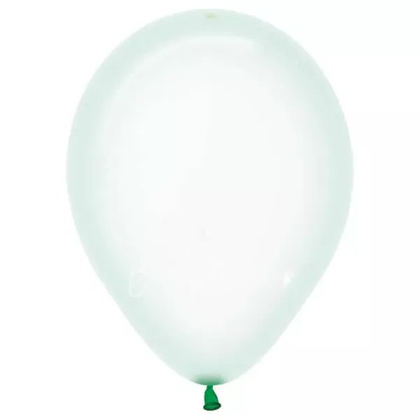 12" Helium crystal green 331 plain balloon