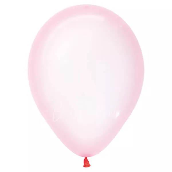 12" Helium crystal pink 309 plain balloon