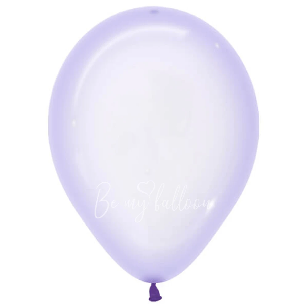 12" Helium crystal lilac 350 plain balloon