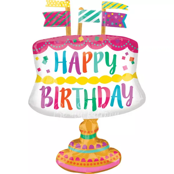 55x76cm Helium foil Birthday Cake balloon