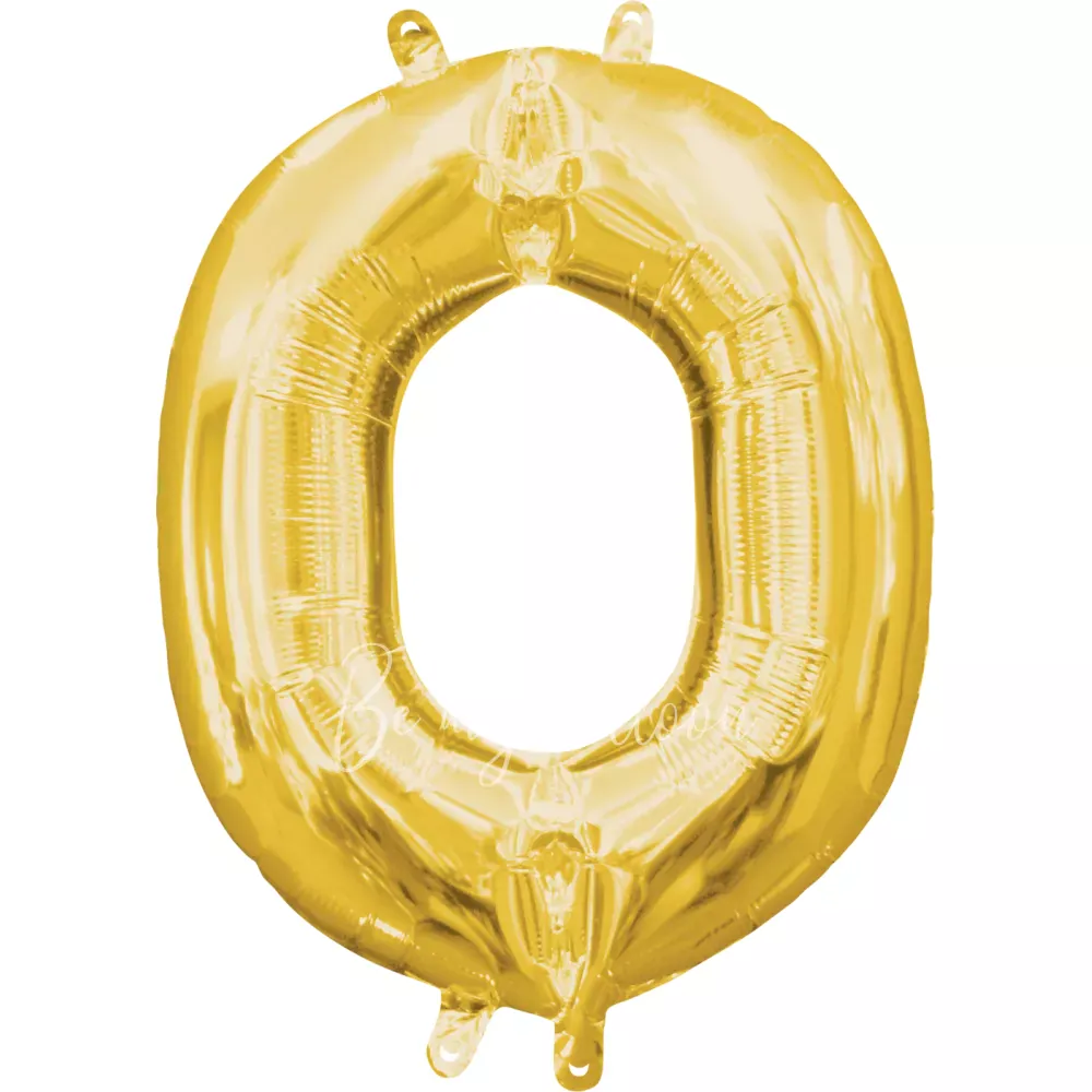 40" Helium foil gloss Gold Letter O balloon