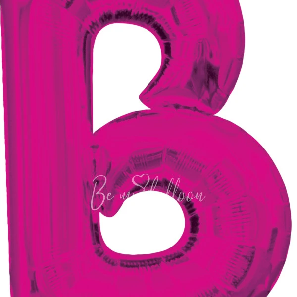 40" Helium foil gloss Fuchsia Letter B balloon