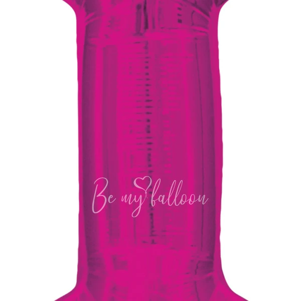 40" Helium foil gloss Fuchsia Letter I balloon