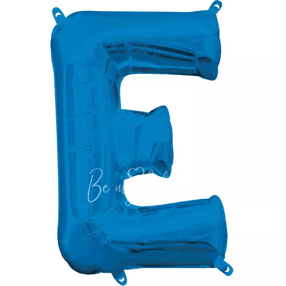 40" بالون هيليوم فويل حرف E اللون أزرق لامع