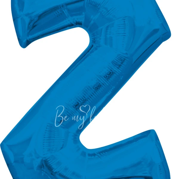 40" Helium foil gloss Blue Letter Z balloon