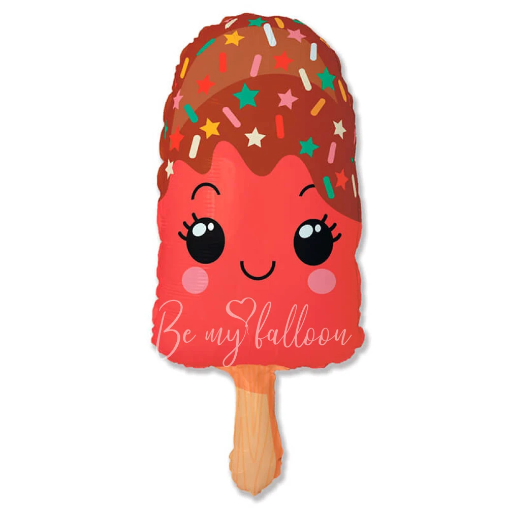 33" Helium foil Strawberry Popsicle balloon