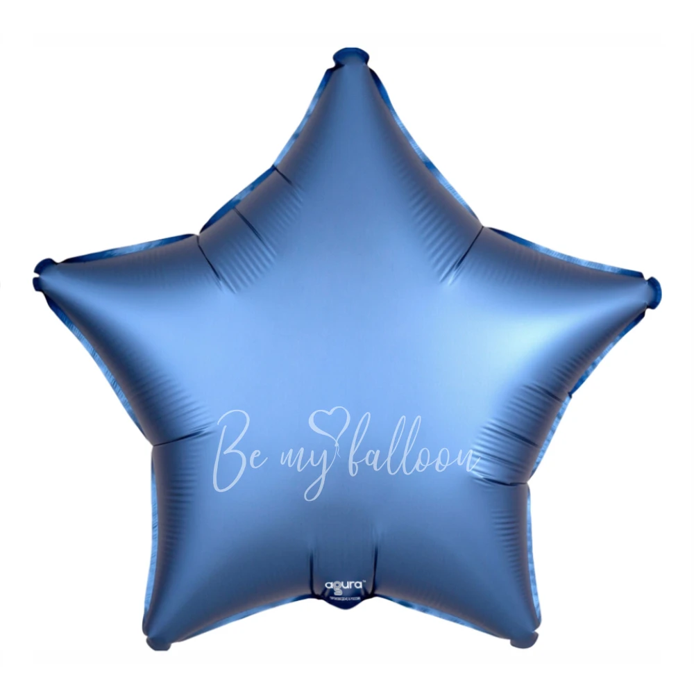 21" Helium foil satin Navy blue Star balloon
