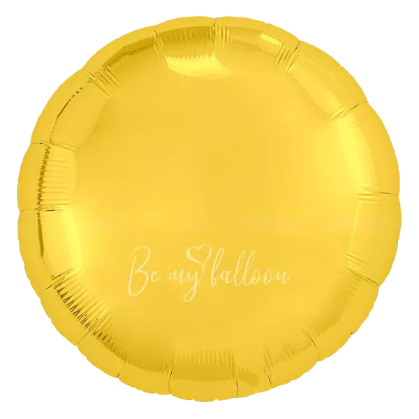 18" Helium foil gloss Gold Round balloon