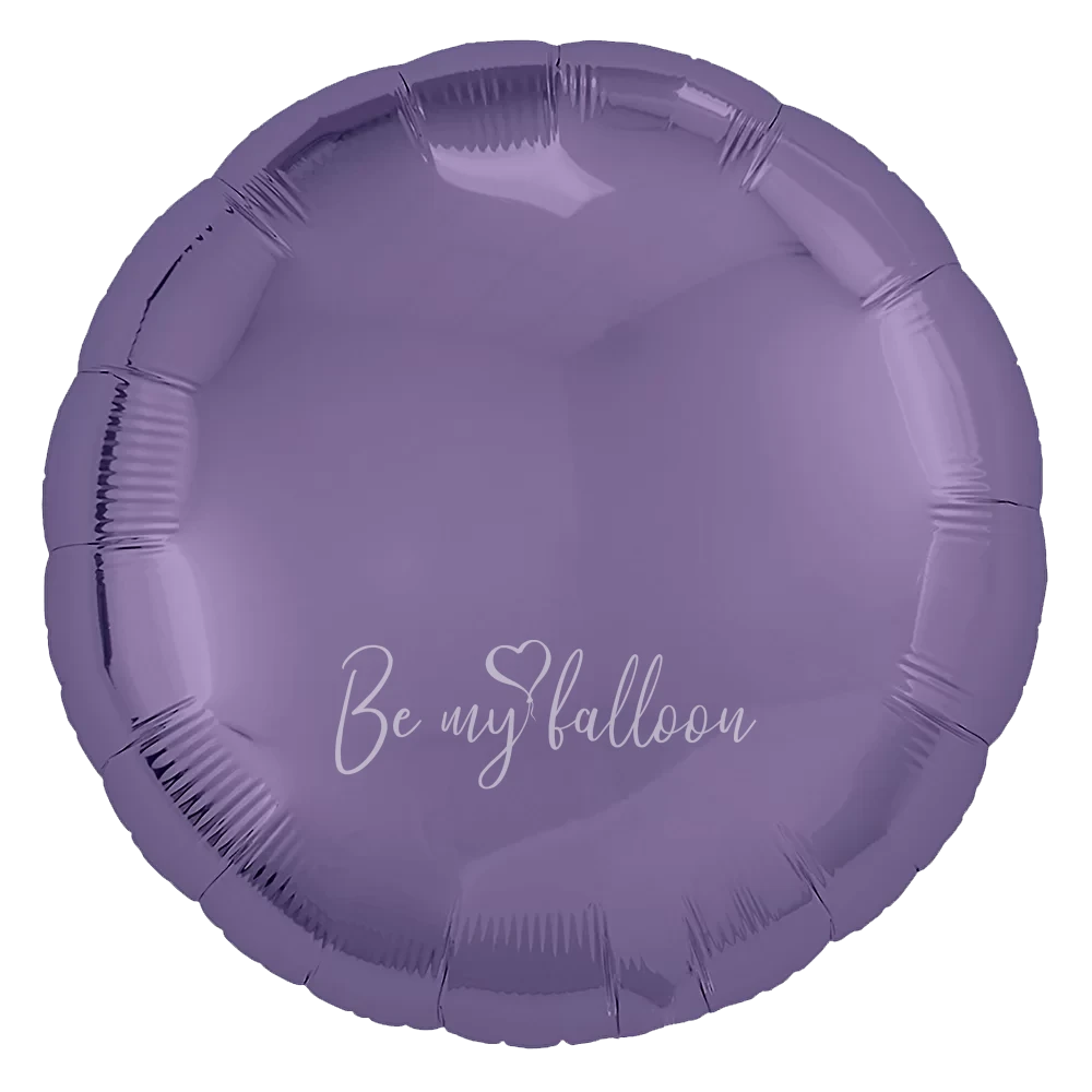 18" Helium foil gloss Grape purple Round balloon