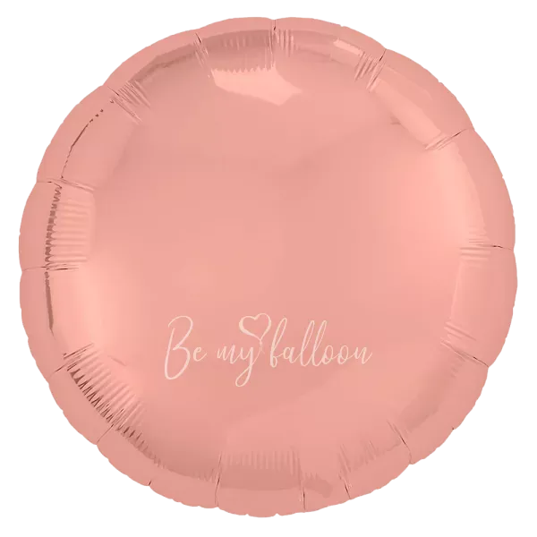 18" Helium foil gloss Coral Round balloon