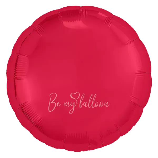 18" Helium foil gloss Red Round balloon