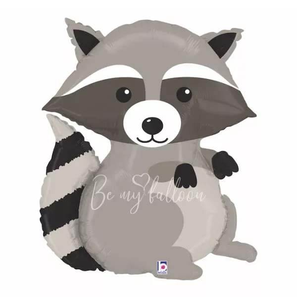 36" Helium foil Woodland Raccoon balloon