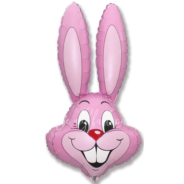 35" Helium foil Pink Rabbit balloon
