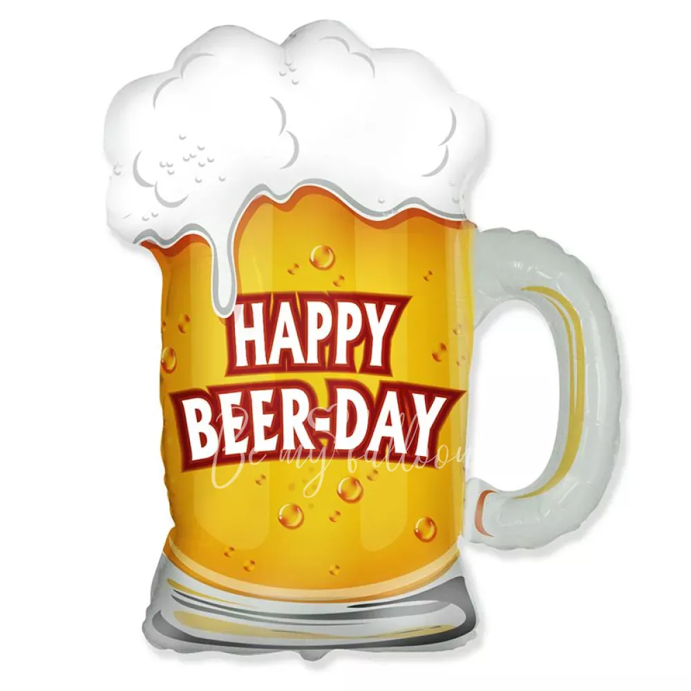 27" Helium foil Happy beer-day balloon