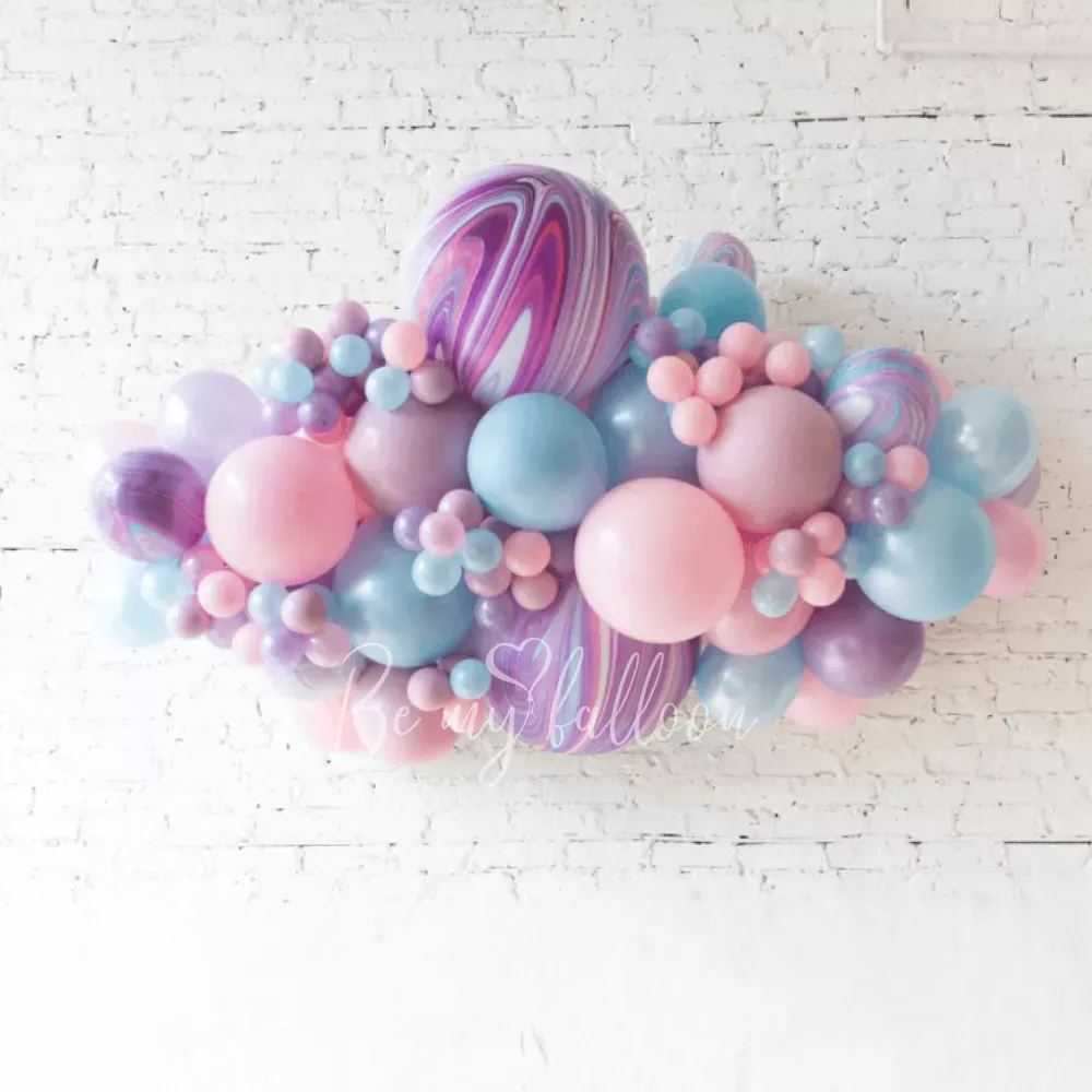 1.5m Bright Splash organic balloon garland