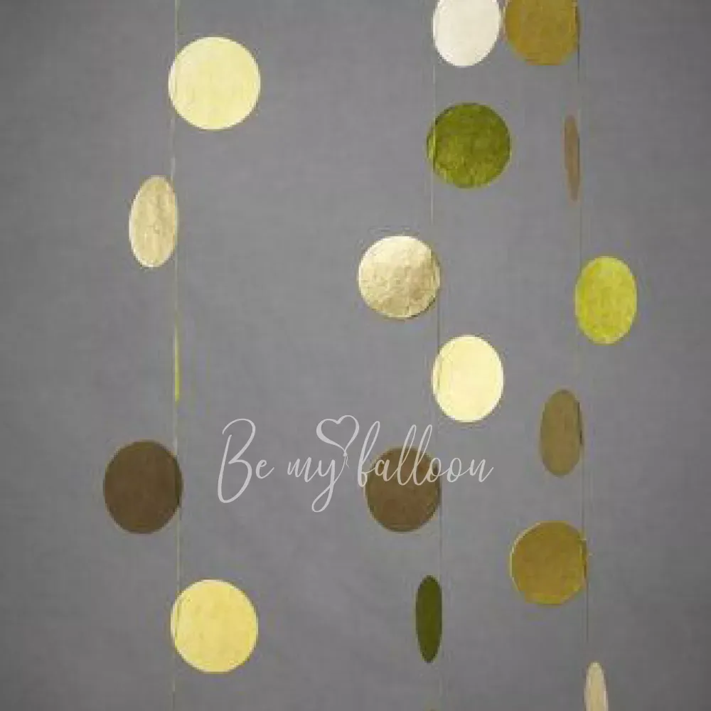 2.5 مترإكليل دوائر ذهبية