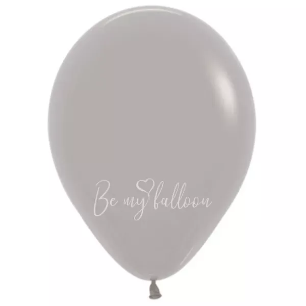 12" Helium fashion grey 081 plain balloon