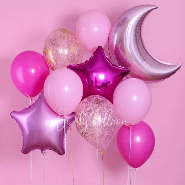 Crescent and the stars Bright! Balloon Bouquet