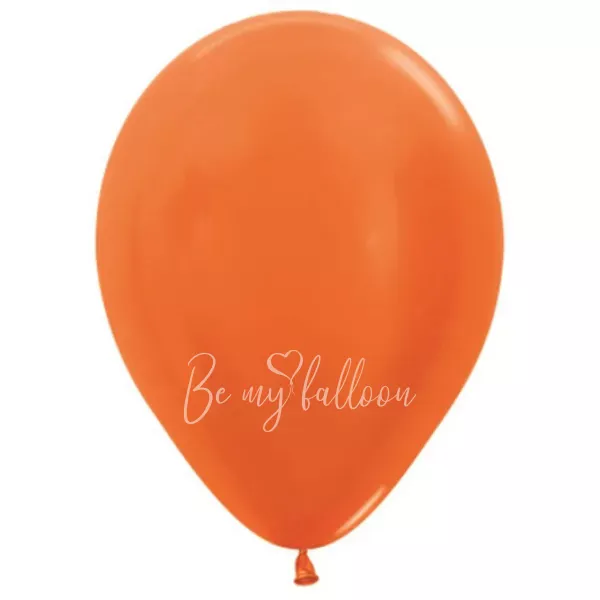 12" Helium metallic orange 561 plain balloon